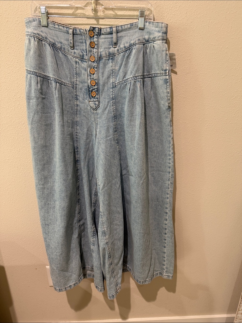 NWT Free People We The Free Blossom Pull-On Jeans - light sunny day sky blue - L - Picture 4 of 8